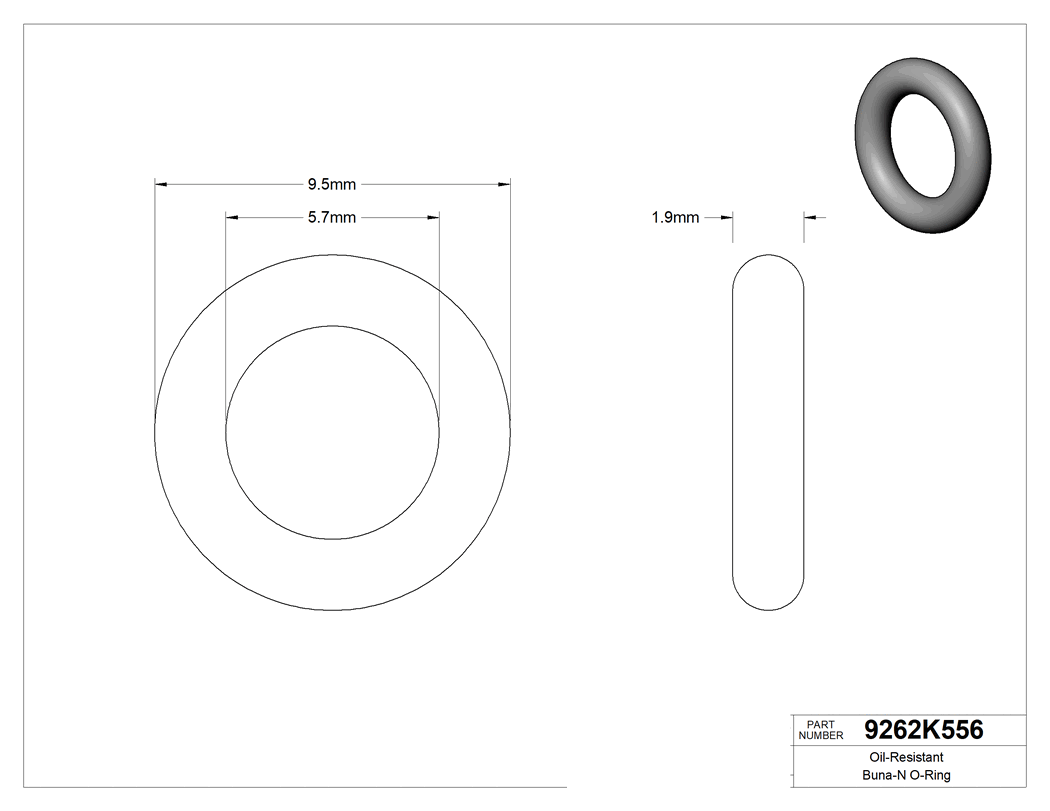 Technical drawing - 9262K556
